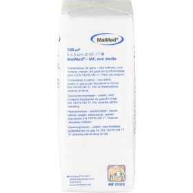 MULLKOMPRESSEN 5x5 cm unsteril 8fach 100 St – PZN 11296191 из немецкой аптеки