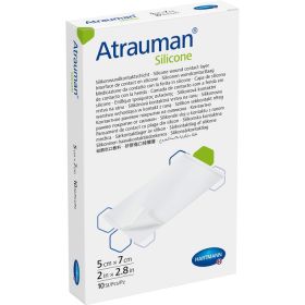 ATRAUMAN Silicone steril 5x7 cm Kompressen 10 St – PZN 11666067 из немецкой аптеки