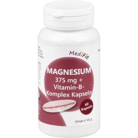MAGNESIUM 375 mg+Vitamin B Komplex Kapseln 60 St – PZN 11668468 из немецкой аптеки