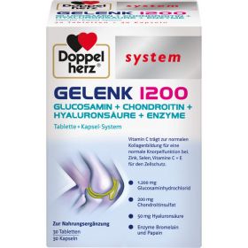 DOPPELHERZ Gelenk 1200 system 30 Kaps.+30 Tabl. 60 St – PZN 12579502 из немецкой аптеки
