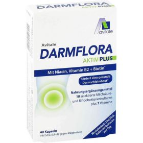 DARMFLORA Aktiv Plus 100 Mrd.Bakterien+7 Vitamine 40 St – PZN 14025386 из немецкой аптеки
