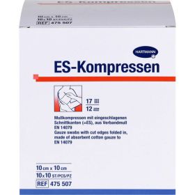 ES-KOMPRESSEN steril 10x10 cm Gropackung 10X10 St – PZN 14289719 из немецкой аптеки