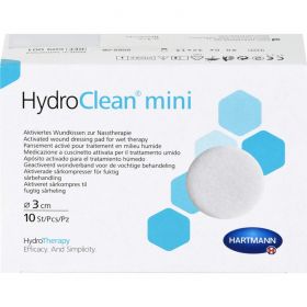 HYDROCLEAN mini Kompressen 3 cm rund steril 10 St – PZN 14413958 из немецкой аптеки