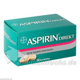 ASPIRIN DIREKT, 20 ST – PZN 4356254 из немецкой аптеки