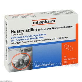 Hustenstiller-ratiopharm Dextromethorphan, 10 ST – PZN 9230807 из немецкой аптеки