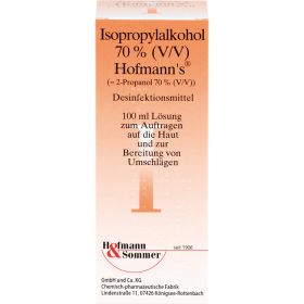 ISOPROPYLALKOHOL 70% V/V Hofmanns 100 ml – PZN 690536 из немецкой аптеки