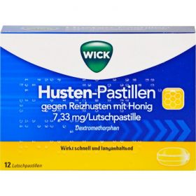 WICK Husten Pastillen gg.Reizhusten m.Honig 12 St – PZN 811595 из немецкой аптеки