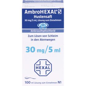 AMBROHEXAL S Hustensaft 30 mg/5 ml 100 ml – PZN 839180 из немецкой аптеки