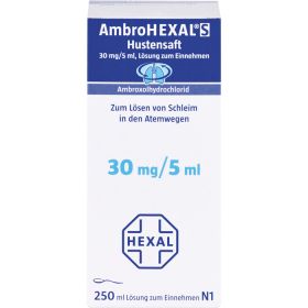 AMBROHEXAL S Hustensaft 30 mg/5 ml 250 ml – PZN 839205 из немецкой аптеки