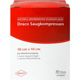 SAUGKOMPRESSEN unsteril 10x10 cm Draco 30 St – PZN 948779 из немецкой аптеки