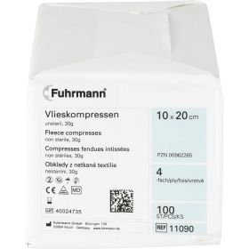 VLIESKOMPRESSEN 10x20 cm unsteril 4lagig 100 St – PZN 962265 из немецкой аптеки
