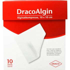 DRACOALGIN 10x10 cm Alginatkompresse 10 St – PZN 1003785 из немецкой аптеки