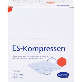 ES-KOMPRESSEN steril 10x10 cm 8fach 25X2 St – PZN 1407086 из немецкой аптеки