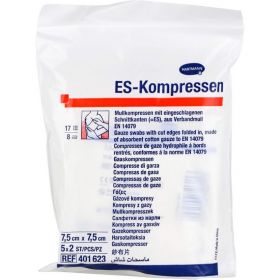 ES-KOMPRESSEN steril 7,5x7,5 cm 8fach 5X2 St – PZN 1407117 из немецкой аптеки