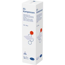 ES-KOMPRESSEN unsteril 5x5 cm 16fach 100 St – PZN 1447186 из немецкой аптеки