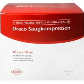 SAUGKOMPRESSEN steril 10x10 cm Draco 25 St – PZN 1687275 из немецкой аптеки