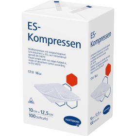 ES-KOMPRESSEN unsteril 10x12,5 cm 16fach 100 St – PZN 1808980 из немецкой аптеки