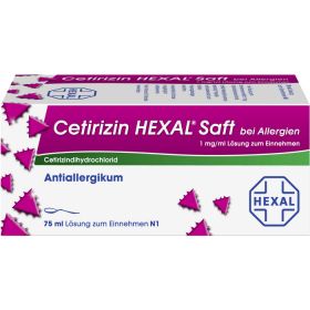 CETIRIZIN HEXAL Saft bei Allergien 75 ml – PZN 1830117 из немецкой аптеки