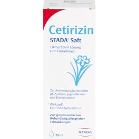CETIRIZIN STADA Saft 10 mg/10 ml 75 ml – PZN 2418146 из немецкой аптеки
