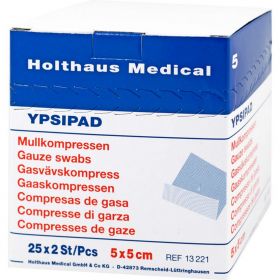 MULLKOMPRESSEN Ypsipad 5x5 cm steril 8fach 25X2 St – PZN 3214919 из немецкой аптеки