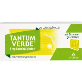 TANTUM VERDE 3 mg Lutschtabl.m.Zitronengeschmack 20 St – PZN 3335540 из немецкой аптеки