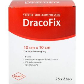 DRACOFIX PEEL Kompressen 10x10 cm steril 8fach 25X2 St – PZN 3388111 из немецкой аптеки