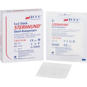 ROGG STERIWUND Kompr.10x10 cm steril 8fach 5X2 St – PZN 3439162 из немецкой аптеки