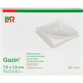 GAZIN Mullkomp.7,5x7,5 cm steril 8fach 5X2 St – PZN 3448971 из немецкой аптеки