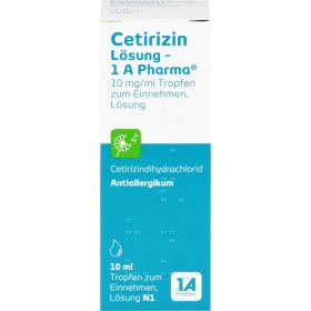 CETIRIZIN Lsung-1A Pharma 10 ml – PZN 3823742 из немецкой аптеки