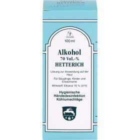 ALKOHOL 70% V/V Hetterich 100 ml – PZN 4769660 из немецкой аптеки