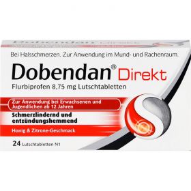 DOBENDAN Direkt Flurbiprofen 8,75 mg Lutschtabl. 24 St – PZN 6866410 из немецкой аптеки