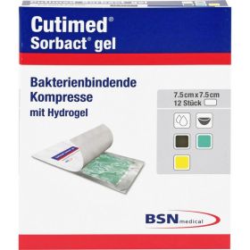CUTIMED Sorbact Gel Kompressen 7,5x7,5 cm 12 St – PZN 7353434 из немецкой аптеки