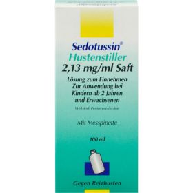 SEDOTUSSIN Hustenstiller Saft 100 ml – PZN 8896912 из немецкой аптеки