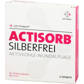 ACTISORB SILBERFREI 10,5x10,5 cm Kompressen 10 St – PZN 10020363 из немецкой аптеки