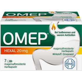 OMEP HEXAL 20 mg magensaftresistente Hartkapseln 7 St – PZN 10070183 из немецкой аптеки