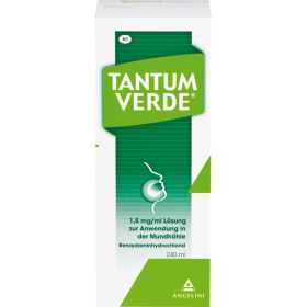 TANTUM VERDE 1,5 mg/ml Lsung z.Anw.i.d.Mundhhle 240 ml – PZN 10253073 из немецкой аптеки