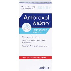 AMBROXOL Aristo Hustensaft 30 mg/5 ml Lsg.z.Einn. 100 ml – PZN 11112191 из немецкой аптеки