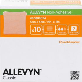 ALLEVYN non Adhesive 5x5 cm Wundverband 10 St – PZN 11137630 из немецкой аптеки