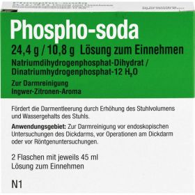 PHOSPHO-soda 24,4 g/10,8 g Lsung zum Einnehmen 2X45 ml – PZN 11288139 из немецкой аптеки