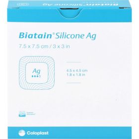 BIATAIN Silicone Ag Schaumverband 7,5x7,5 cm 5 St – PZN 11560475 из немецкой аптеки