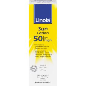 LINOLA Sonnen-Hautmilch LSF 50 100 ml – PZN 11637166 из немецкой аптеки