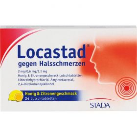 LOCASTAD gegen Halsschmerzen Honig-Zitrone Lut.-T. 24 St – PZN 11852137 из немецкой аптеки
