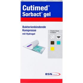 CUTIMED Sorbact Gel Kompressen 7,5x15 cm 12 St – PZN 12505923 из немецкой аптеки
