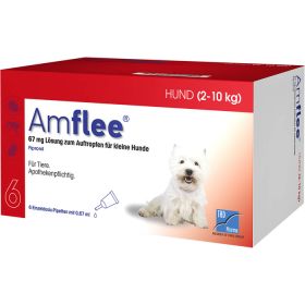 AMFLEE 67 mg Spot-on Lsg.f.kleine Hunde 2-10kg 6 St – PZN 12729249 из немецкой аптеки