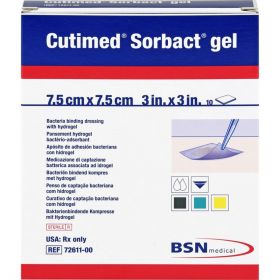 CUTIMED Sorbact Gel Kompressen 7,5x7,5 cm 10 St – PZN 12747572 из немецкой аптеки