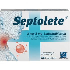 SEPTOLETE 3 mg/1 mg Lutschtabletten 16 St – PZN 13512813 из немецкой аптеки