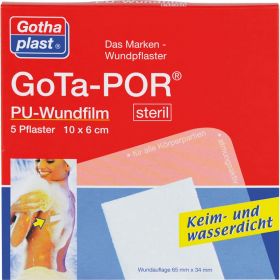GOTA-POR PU Wundfilm 10x6 cm steril Pflaster 5 St – PZN 468447 из немецкой аптеки