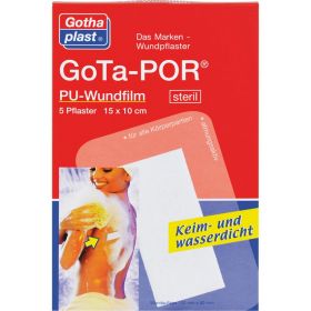 GOTA-POR PU Wundfilm 15x10 cm steril Pflaster 5 St – PZN 468476 из немецкой аптеки