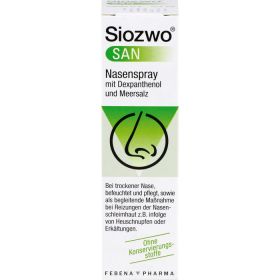 SIOZWO SAN Nasenspray m.Dexpanthenol u.Meersalz 20 ml – PZN 964229 из немецкой аптеки