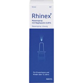 RHINEX Nasenspray + Naphazolin 0,05 10 ml – PZN 3901376 из немецкой аптеки